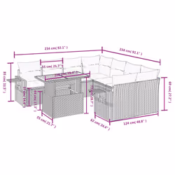 VidaXL 3271682 ensemble de meubles de jardin