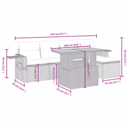 VidaXL 3271732 ensemble de meubles de jardin