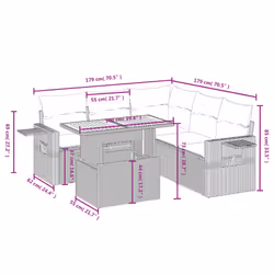 VidaXL 3271748 ensemble de meubles de jardin