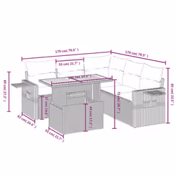 VidaXL 3271749 ensemble de meubles de jardin