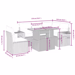 VidaXL 3271755 ensemble de meubles de jardin
