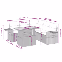 VidaXL 3271756 ensemble de meubles de jardin