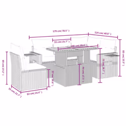 VidaXL 3271760 ensemble de meubles de jardin