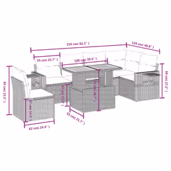 VidaXL 3271780 ensemble de meubles de jardin