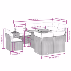 VidaXL 3271851 ensemble de meubles de jardin