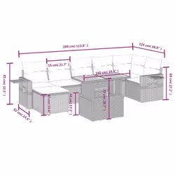 VidaXL 3271865 ensemble de meubles de jardin