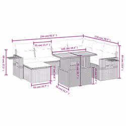 VidaXL 3271871 ensemble de meubles de jardin