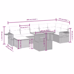 VidaXL 3271872 ensemble de meubles de jardin