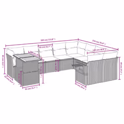 VidaXL 3271921 ensemble de meubles de jardin