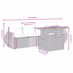 VidaXL 3272071 ensemble de meubles de jardin
