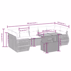VidaXL 3272105 ensemble de meubles de jardin