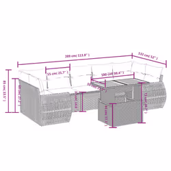 VidaXL 3272109 ensemble de meubles de jardin