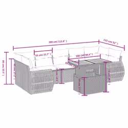 VidaXL 3272110 ensemble de meubles de jardin