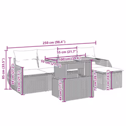 VidaXL 3272171 ensemble de meubles de jardin