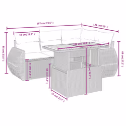 VidaXL 3272178 ensemble de meubles de jardin