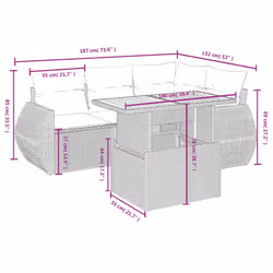 VidaXL 3272179 ensemble de meubles de jardin