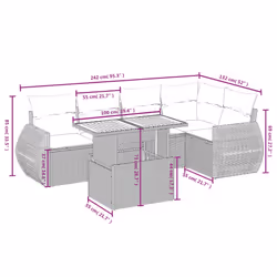 VidaXL 3272182 ensemble de meubles de jardin