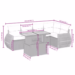 VidaXL 3272185 ensemble de meubles de jardin