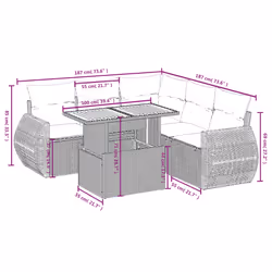 VidaXL 3272187 ensemble de meubles de jardin