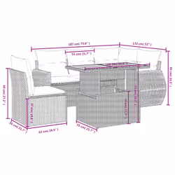 VidaXL 3272197 ensemble de meubles de jardin