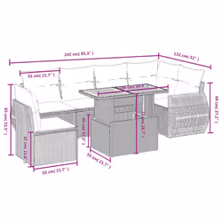 VidaXL 3272218 ensemble de meubles de jardin