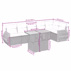 VidaXL 3272220 ensemble de meubles de jardin