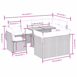 VidaXL 3272287 ensemble de meubles de jardin