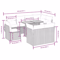 VidaXL 3272292 ensemble de meubles de jardin