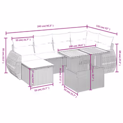 VidaXL 3272294 ensemble de meubles de jardin