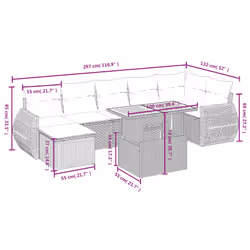 VidaXL 3272301 ensemble de meubles de jardin