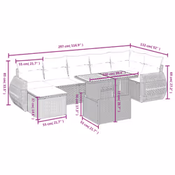 VidaXL 3272304 ensemble de meubles de jardin