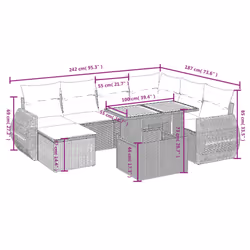 VidaXL 3272308 ensemble de meubles de jardin