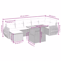VidaXL 3272312 ensemble de meubles de jardin