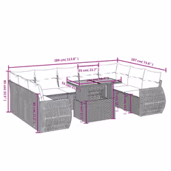 VidaXL 3272340 ensemble de meubles de jardin