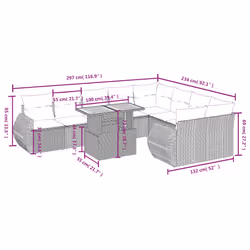 VidaXL 3272350 ensemble de meubles de jardin