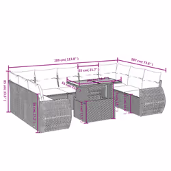 VidaXL 3272354 ensemble de meubles de jardin