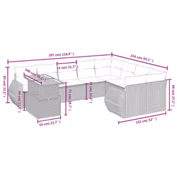 VidaXL 3272362 ensemble de meubles de jardin