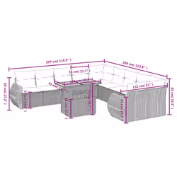 VidaXL 3272388 ensemble de meubles de jardin