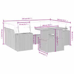 VidaXL 3272537 ensemble de meubles de jardin