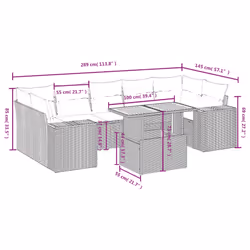 VidaXL 3272550 ensemble de meubles de jardin