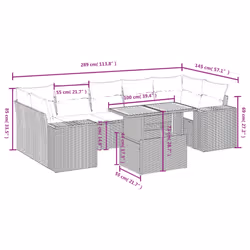 VidaXL 3272551 ensemble de meubles de jardin