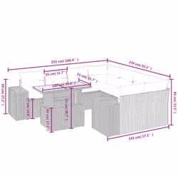 VidaXL 3272560 ensemble de meubles de jardin