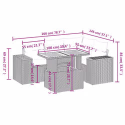VidaXL 3272616 ensemble de meubles de jardin