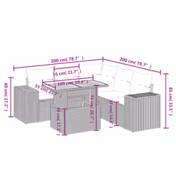 VidaXL 3272642 ensemble de meubles de jardin