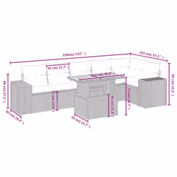 VidaXL 3272649 ensemble de meubles de jardin