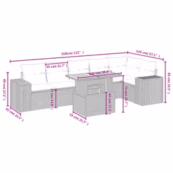 VidaXL 3272656 ensemble de meubles de jardin