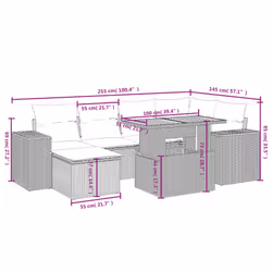 VidaXL 3272736 ensemble de meubles de jardin