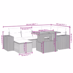 VidaXL 3272739 ensemble de meubles de jardin