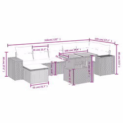VidaXL 3272745 ensemble de meubles de jardin