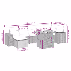 VidaXL 3272750 ensemble de meubles de jardin